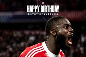 拜仁祝于帕梅卡诺27岁生日快乐，球员加盟以来出战164场斩获6冠