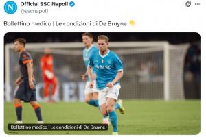 重伤！官方：德布劳内右大腿股二头肌重度损伤 据悉至少缺阵3个月