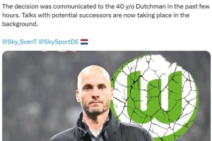 德甲10轮仅8分，德天空记者：沃尔夫斯堡主帅西蒙尼斯下课